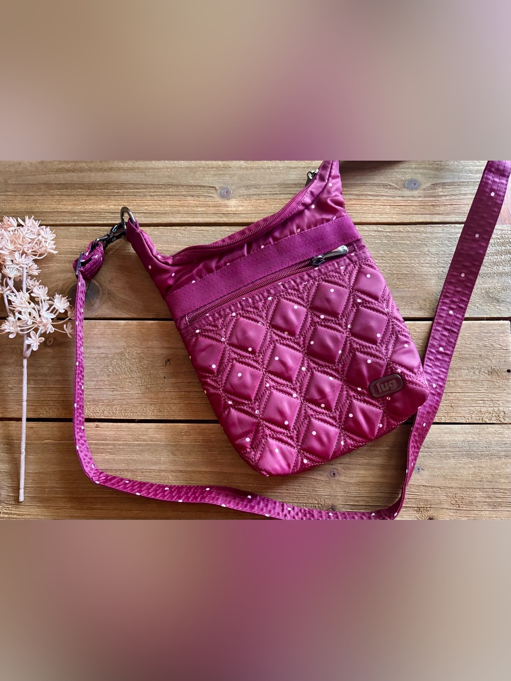 LUG Quilted Crossbody Bag